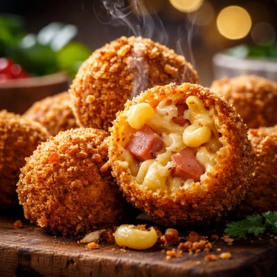 Image of Fried Mac N Cheese N Hot Dog Balls