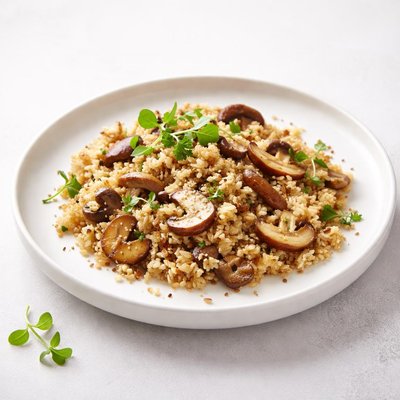 Image of Fried Millet with Mushrooms