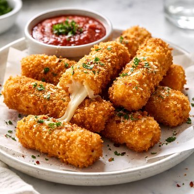 Image of Fried Mozzarella Cheese Sticks