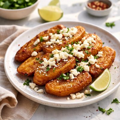 Image of Whole30 Fried Plantains with Cheese