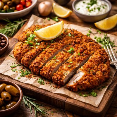 Image of Chuleta de cerdo frita saludable para el corazón