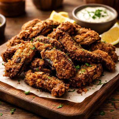 Image of Fried Portabella Mushrooms