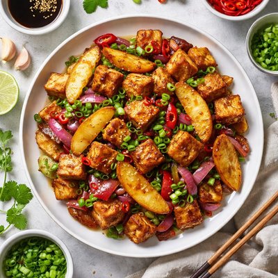 Image of Fried Potatoes Tofu