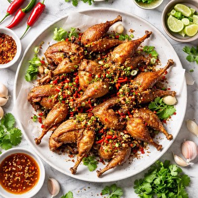 Image of Fried Quail with Spicy Salt