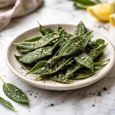Image of Fried Sage Garnish
