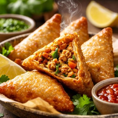 Image of Vegan Fried Samosa