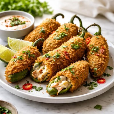 Image of Fried Stuffed Jalapeno Peppers