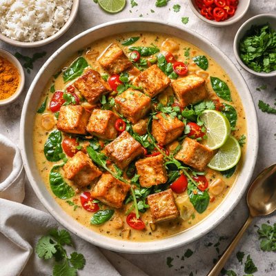 Image of Fried Tofu in Curry Sauce