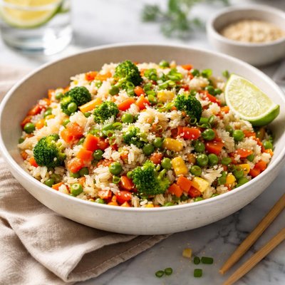 Image of Fried White Rice with Vegetables