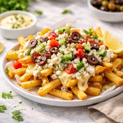 Image of Whole30 Fries with Cheese Sauce