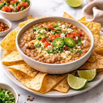 Image of Frijoles Con Queso Dip and Chips