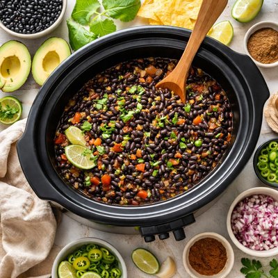 Image of Frijoles Negros Crock Pot Mexican Black Beans