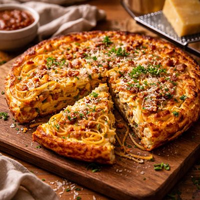 Image of Frittata Di Spaghetti Spaghetti Frittata