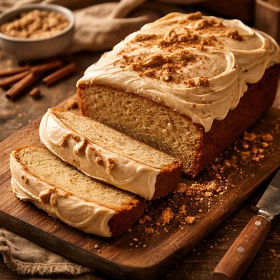 Image of Frosted Brown Sugar Pound Cake