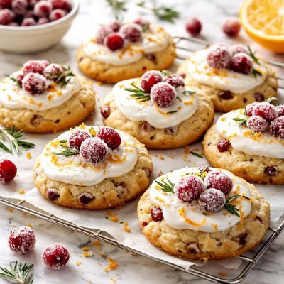 Image of Frosted Cranberry Drop Cookies