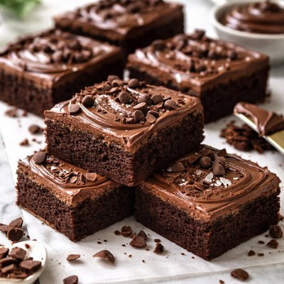 Image of Frosted Homemade Brownies