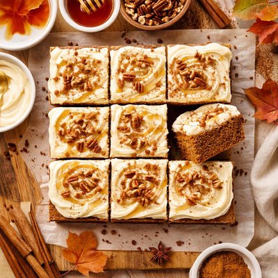 Image of Frosted Maple Gingerbread Cake