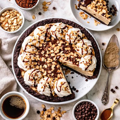 Image of Frosty Coffee Almond Pie