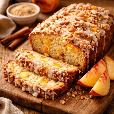 Image of Frosty Peach Bread