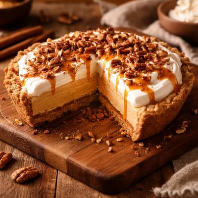 Image of Frosty Pumpkin Ice Cream Pie Oamc