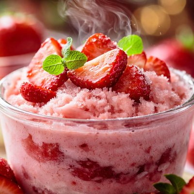Image of Frosty Strawberry Dessert