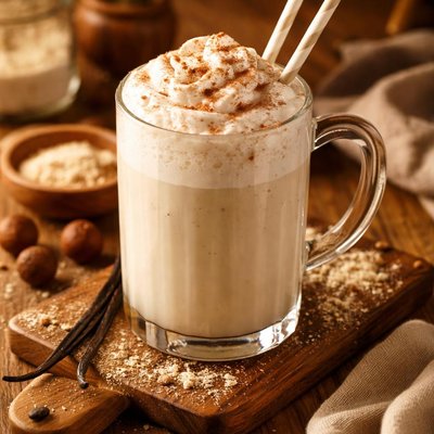 Image of Frothy Hot Vanilla Malted