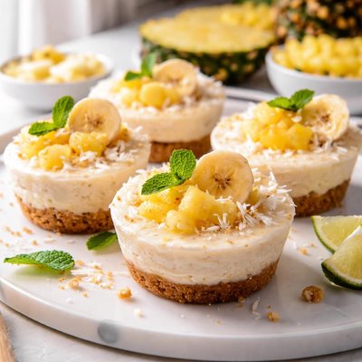 Image of Frozen Banana Pineapple Cups