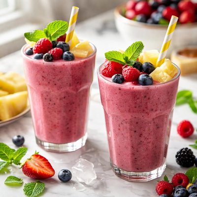 Image of Frozen Berry and Pineapple Smoothie