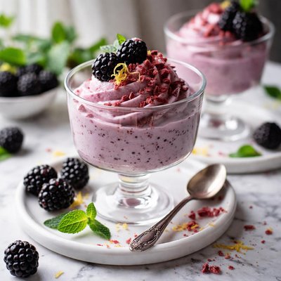 Image of Frozen Blackberry Mousse