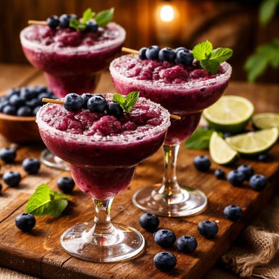 Image of Frozen Blueberry Margaritas