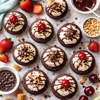 Image of Frozen Brownie Cupcakes