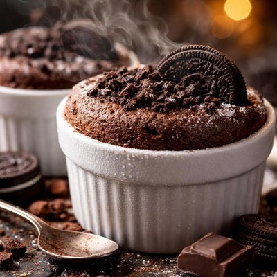 Image of Frozen Chocolate Oreo Souffles