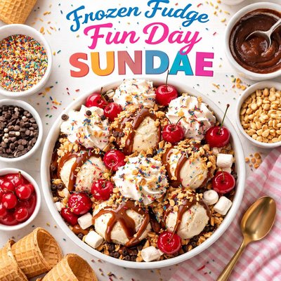 Image of Frozen Fudge Fun Day Sundae