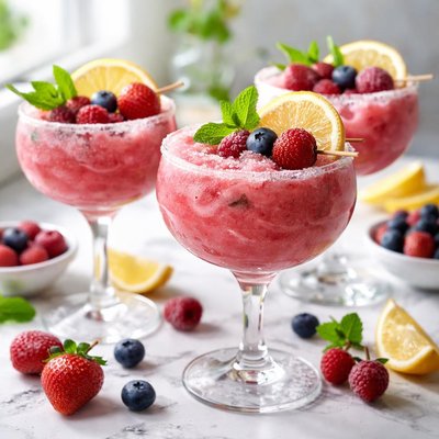 Image of Frozen Lemon Berry Margaritas