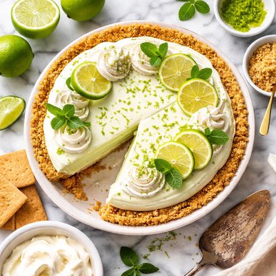Image of Frozen Lime Mousse Pie