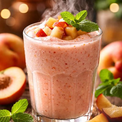 Image of Frozen Nectarine Yogurt Smoothie