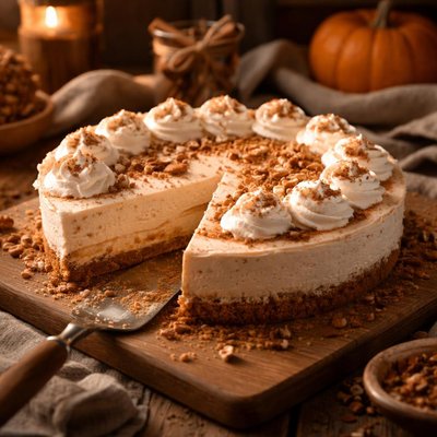 Image of Frozen Pumpkin Mousse Pie
