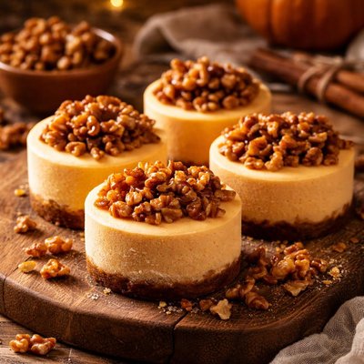 Image of Frozen Pumpkin Mousse with Walnut Toffee Crunch