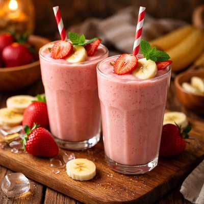 Image of Frozen Strawberry Banana Smoothie