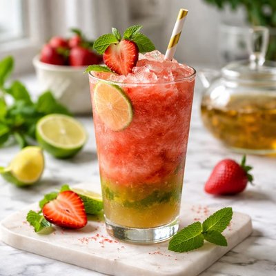 Image of Frozen Strawberry Green Tea