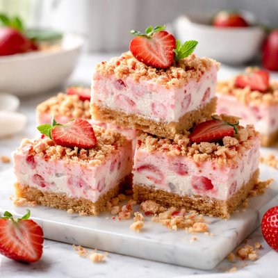 Image of Frozen Strawberry Shortcake Squares