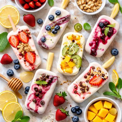 Image of Frozen Yogurt on a Stick