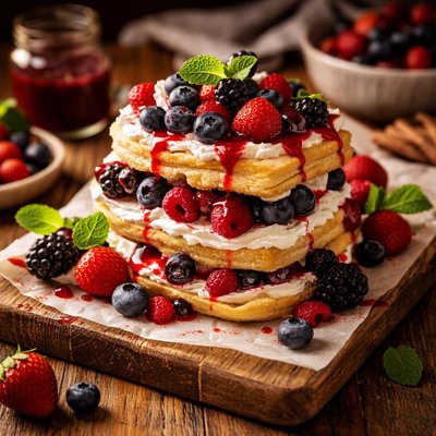 Image of Fruit and Berry Dessert