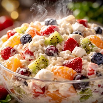Image of Fruit and Cream Layered Salad