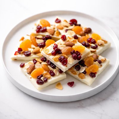 Image of Fruit and Nut Bark Apricots Almonds Cranberries Ginger