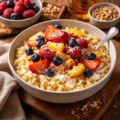 Image of Fruit and Yogurt Breakfast Couscous