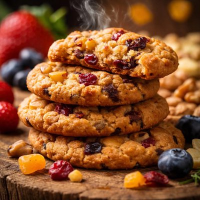 Image of Fruit Chewy Cookies with No Added Sugar