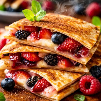 Image of Fruit Filled Dessert Quesadillas