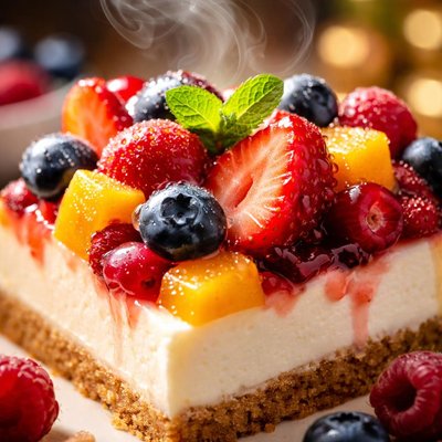 Image of Fruit Jewel Cheesecake