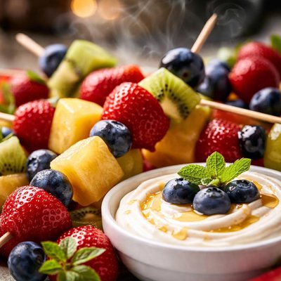 Image of Fruit Kabobs with Dip